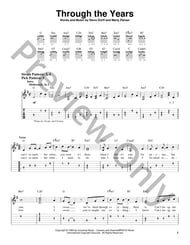 Through the Years Guitar and Fretted sheet music cover